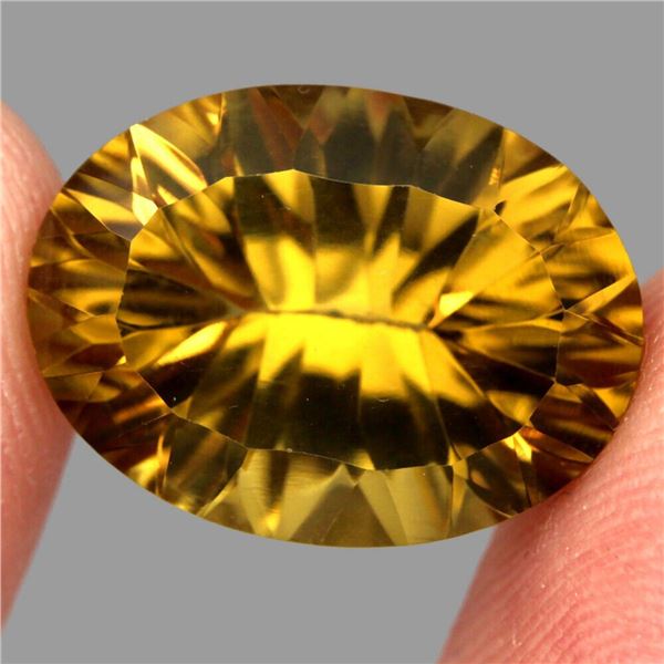 Natural Rich Yellow Citrine 12.84 Cts - VVS