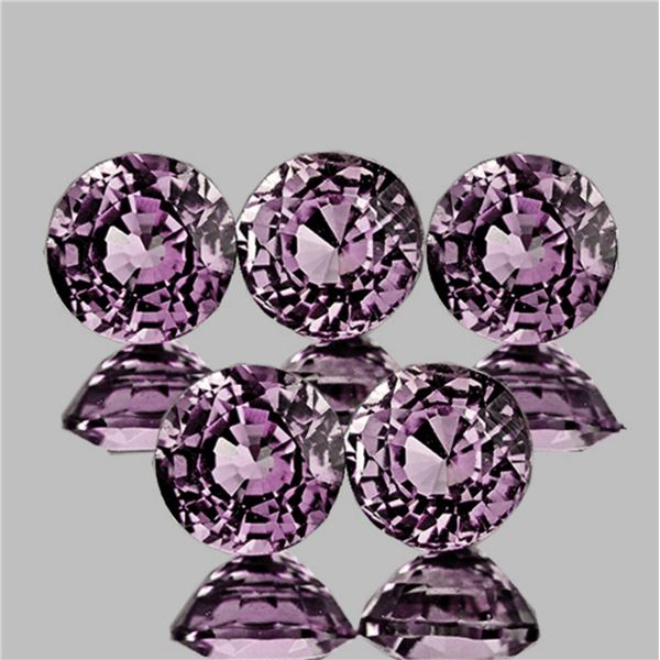 Natural Titanium Pink Burma Spinel 5 Pcs{Flawless-VVS1}