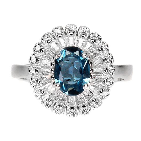 Natural London Blue Topaz Ring