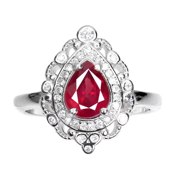 Natural Pigeon Blood Red Ruby Ring