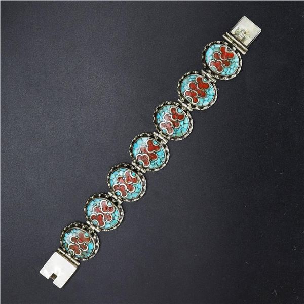 Tibet Hand Made Turquoise Bracelet