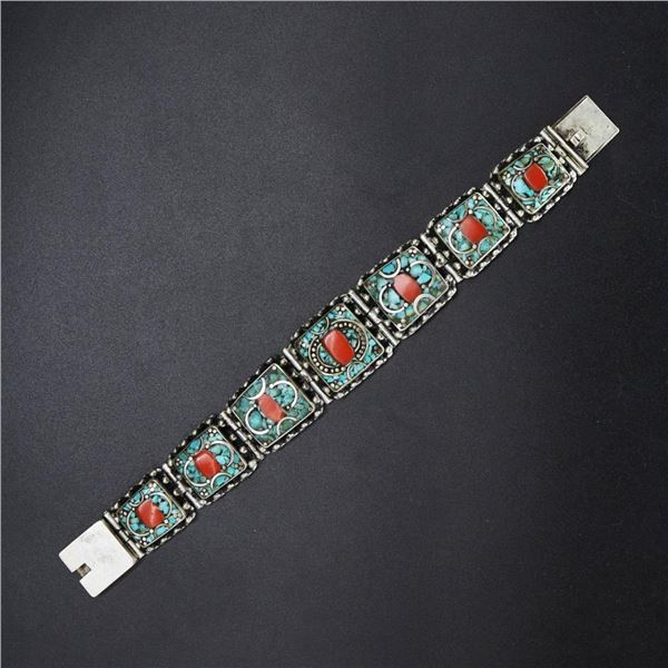 Tibet Hand Made Turquoise Bracelet