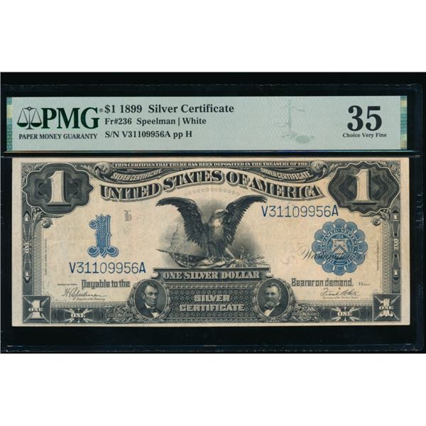 1899 $1 Black Eagle Silver Certificate PMG 35