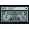 Image 1 : 1899 $2 Mini Porthole Silver Certificate PMG 20