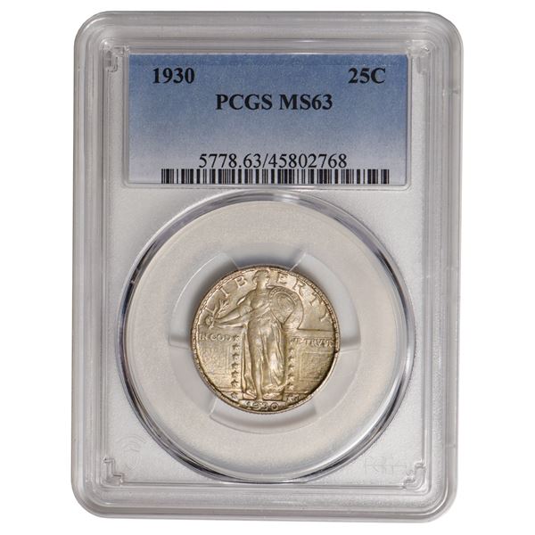 1930 Standing Liberty Quarter PCGS MS63