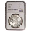 Image 1 : 1889 $1 Morgan Silver Dollar NGC MS63