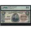Image 1 : 1890 $5 Treasury Note PMG 64