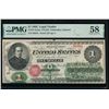 Image 1 : 1862 $1 Legal Tender Note PMG 58
