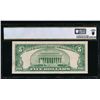 Image 2 : 1934C $5 Silver Certificate PCGS 66PPQ