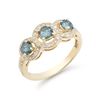 Image 2 : 14KT Yellow Gold 1.27ctw Blue Diamond Ring