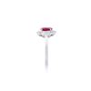 Image 3 : 14KT White Gold 1.50ct Ruby and Diamond Ring