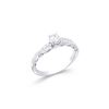 Image 2 : 14KT White Gold 0.50ctw Diamond Ring