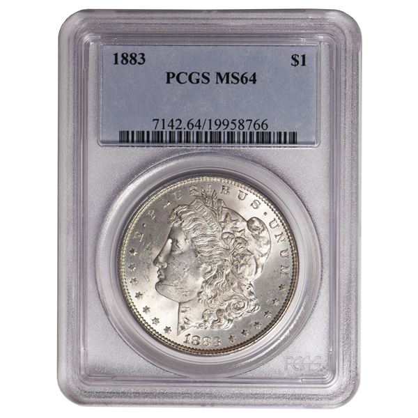 1883 $1 Morgan Silver Dollar PCGS MS64