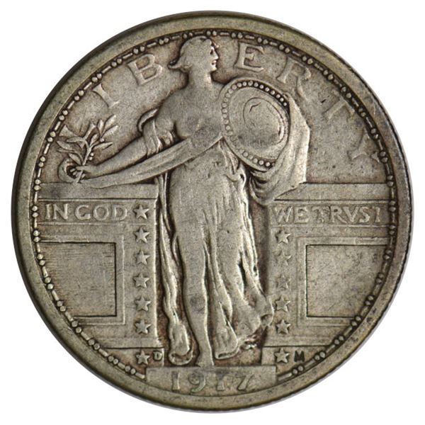 1917-D Standing Liberty Quarter Type 1