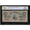 Image 1 : 1864 $50 T-66 Confederate PCGS 35