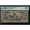 Image 1 : 1896 $5 Educational Silver Certificate PMG 10