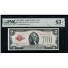 Image 1 : 1928A $2 Legal Tender Note PMG 63EPQ