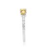 Image 4 : 14KT White Gold 1.28ctw Yellow Diamond Ring