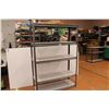 Image 1 : *Metal Framed Wooden Shelves ( 48"w x 17 1/2"d x 72" h)