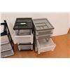 Image 3 : *(3) Rolling Plastic Storage Containers (one has a broken wheel)