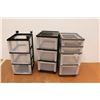 Image 5 : *(3) Rolling Plastic Storage Containers (one has a broken wheel)