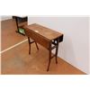 Image 2 : *Vintage Hall Table (top is warped & stained - 32 1/4"w x 27 1/4"d x 32")