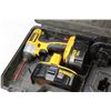 Image 2 : DeWalt Cordless 18v Drill - 3 Batteries - Charger (working)