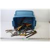 Image 1 : Small Tote of Snips - Pliers - Vise Grips