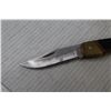 Image 5 : Schrade Old Timer Lock Blade Knife in Leather Case (Garnet 2000 ANC Advertisement on Handle)