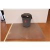 Image 1 : *Floor Protecter for Office Chair - Rubbermaid Garbage Can w/Lid
