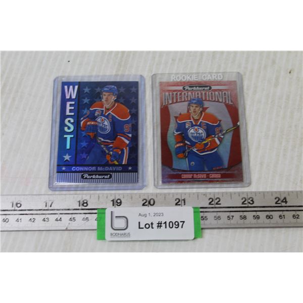 (2) Parkhurst 2017-18 Connor McDavid Insert Cards