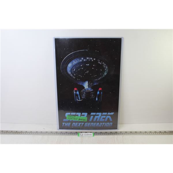 Star Trek Laminated Poster (12  x 18 1/2  - tape is on the poster laminated inside also)