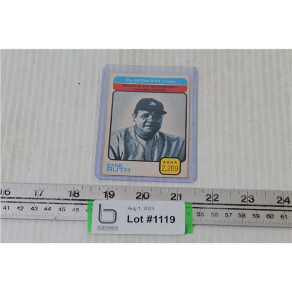 OPC 1970's Babe Ruth Card (Not Authenticated)