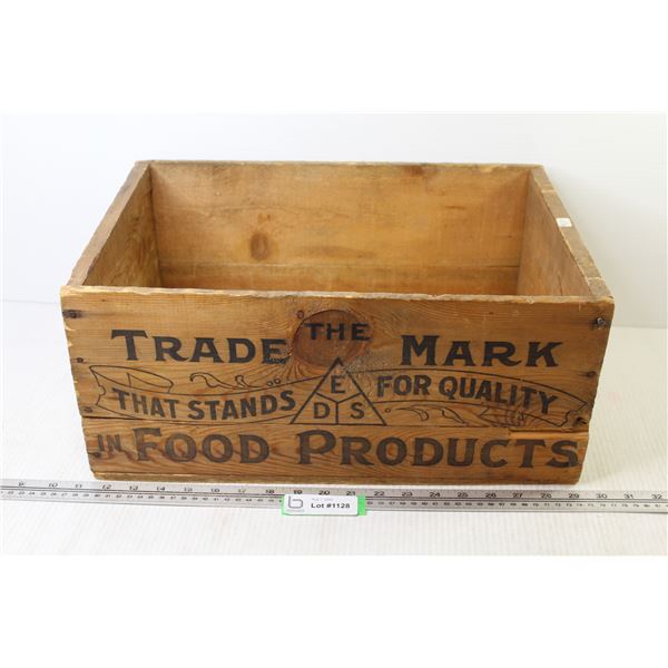 EDS Food Products Wooden Crate