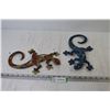 Image 1 : (2) Decorative Metal Lizard