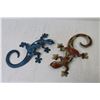 Image 4 : (2) Decorative Metal Lizard