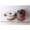 Image 1 : Vintage Gasoline Can and Pot