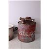 Image 2 : Vintage Gasoline Can and Pot