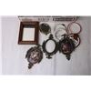 Image 2 : Desk Clock, Assorted Embroidery Frames, Picture Frames etc