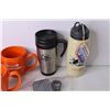 Image 4 : (3) Mugs, Travel Mug and New Canada Goose Stainless Steel Water Bottle &  reflectors