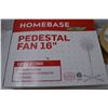 Image 2 : Homebase Pedestal Fan 16" + Screen Black PVC Spline + 6" x 4" White Stickers