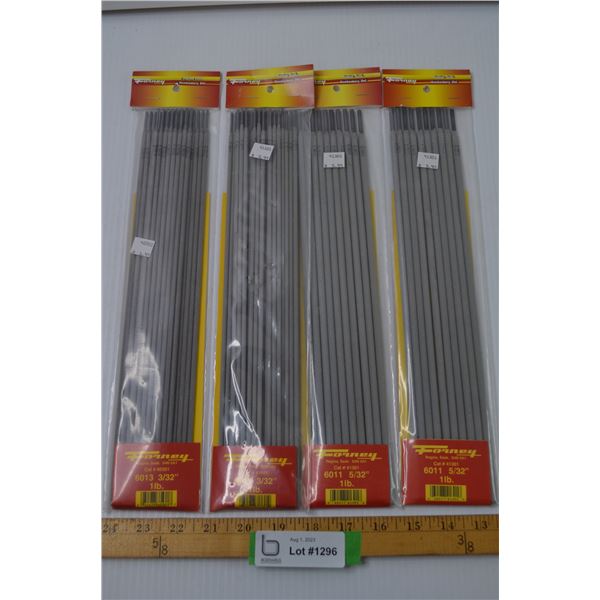 (3) 6011 3/32" 1LB Welding Electrodes + (1) 6013 3/32" 1LB Welding Electrodes (Sealed)