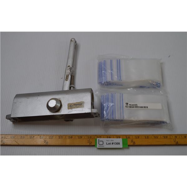 Taymor Door Closer + (2) Bags of Full of Bag-Poly Clear Ziplock