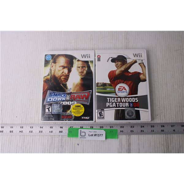 (2) Wii Games - Golf, WWE