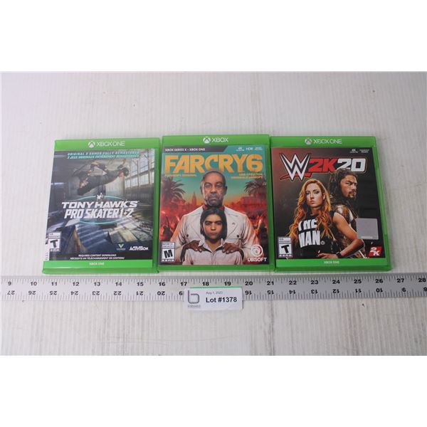 (3) Xbox Games - Far Cry, Tony Hawk, WWE