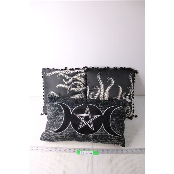 (3) Decorative Throw Pillows