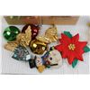 Image 2 : Vintage Christmas Assortment (Place Holders, Candle Holder (Pewter), Tray, Bell, Mugs, Wine Charms, 