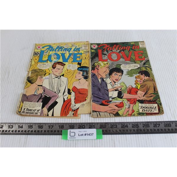 (2) 10 Cent Comics National Romance Group (Falling in Love)