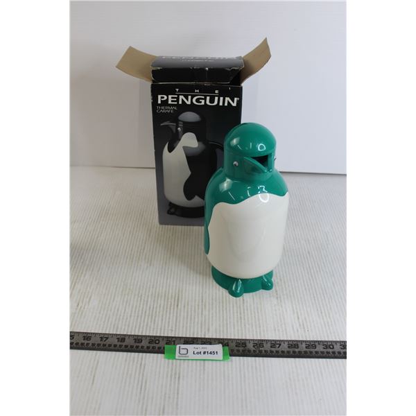 Rare Teal the Penguin Thermal Carafe (NIB)