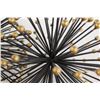 Image 3 : (3) Black and Gold Spiked Metal Decor